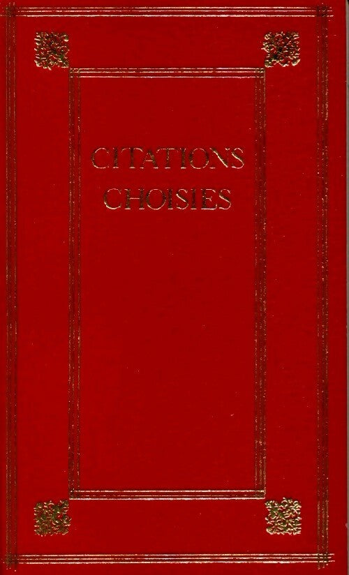 Citations choisies - Inconnu -  Club Français du livre GF - Livre