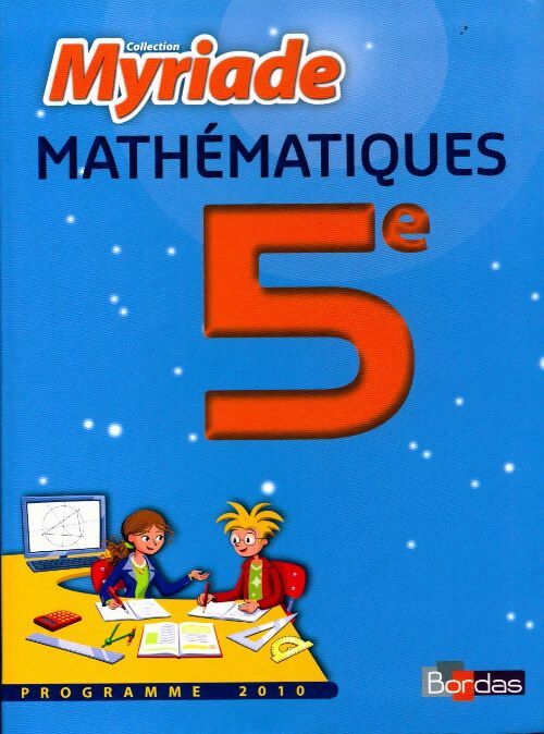 Mathématiques 5e - Marc Boullis -  Myriade - Livre