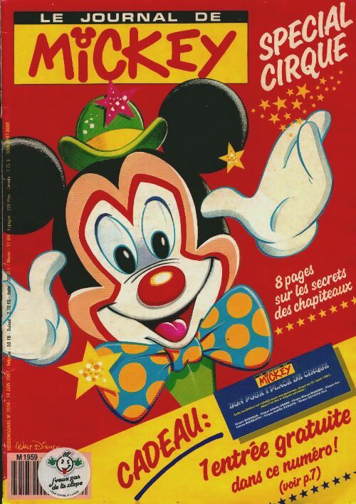 Le journal de Mickey n°1959 : 12 scènes délirantes pour t'accompagner toute l'année - Disney -  Le journal de Mickey - Livre