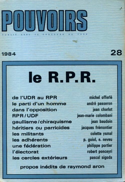 Le R.P.R. - Collectif -  Pouvoirs - Livre