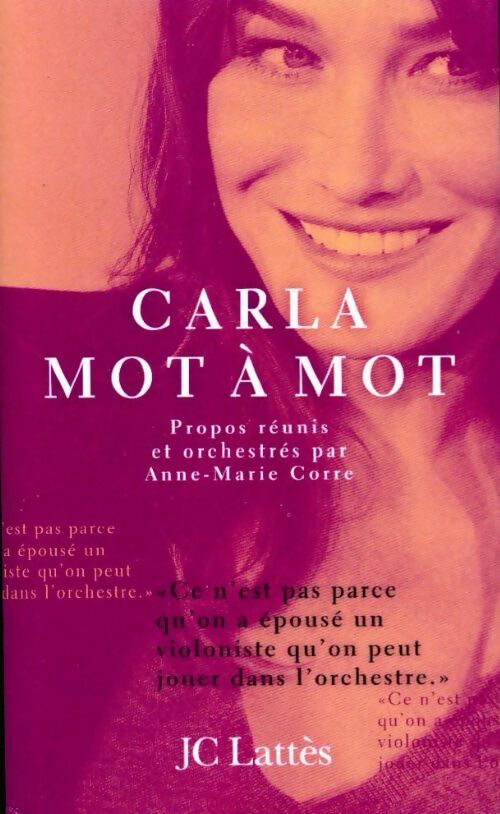 Carla mot à mot - Anne-Marie Corre -  Lattès poches divers - Livre