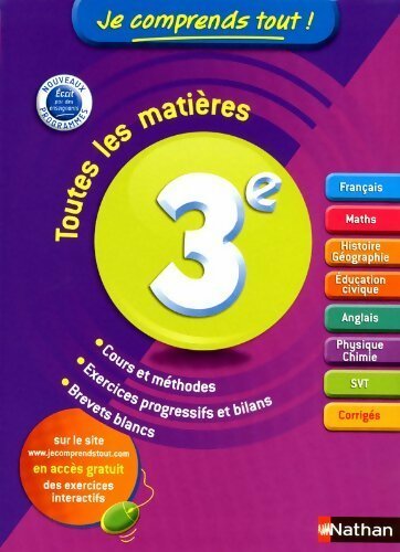 Je comprends tout ! 3e - Collectif -  Je comprends tout ! - Livre