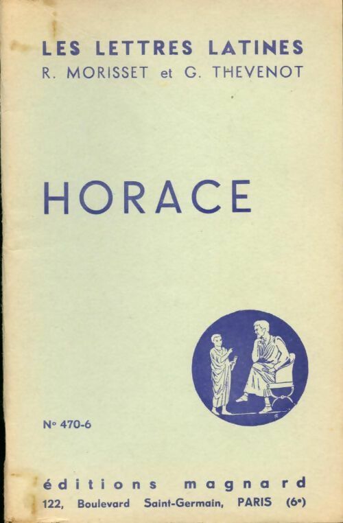 Horace - G. Thévenot -  Les lettres latines - Livre
