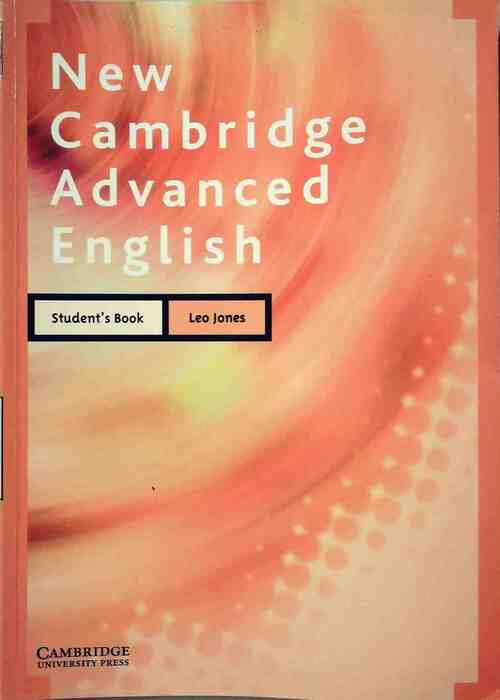 New cambridge advanced English student's book - Leo Jones -  Cambridge Book - Livre