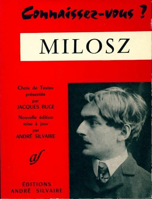 Milosz - Jacques Buge -  Connaissez-vous ? - Livre