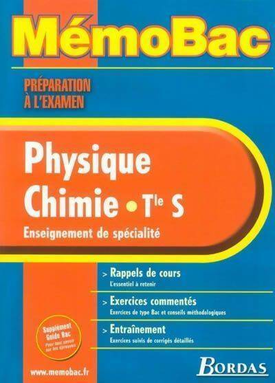 Physique-chimie Terminale S. Enseignement de spécialité - Jean-Claude Paul -  MémoBac - Livre
