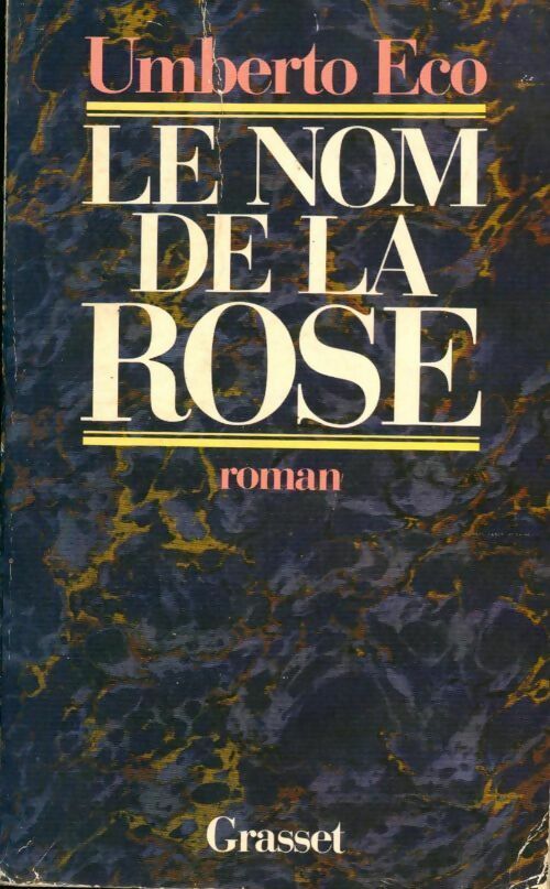 Le nom de la rose - Umberto Eco -  Grasset GF - Livre
