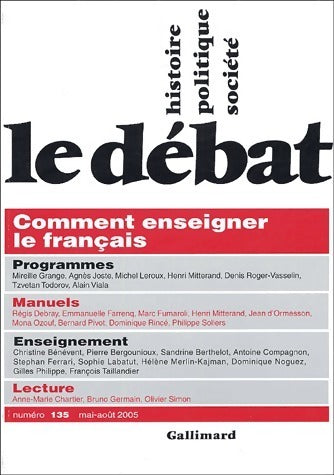 Comment enseigner le français - Collectif -  Le débat - Livre