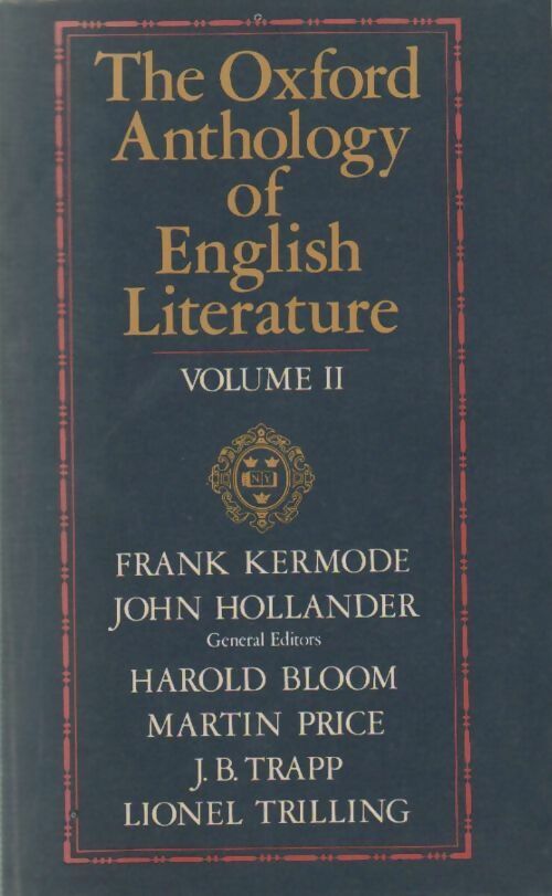 The oxford anthology of english literature Tome II - Collectif -  Oxford - Livre
