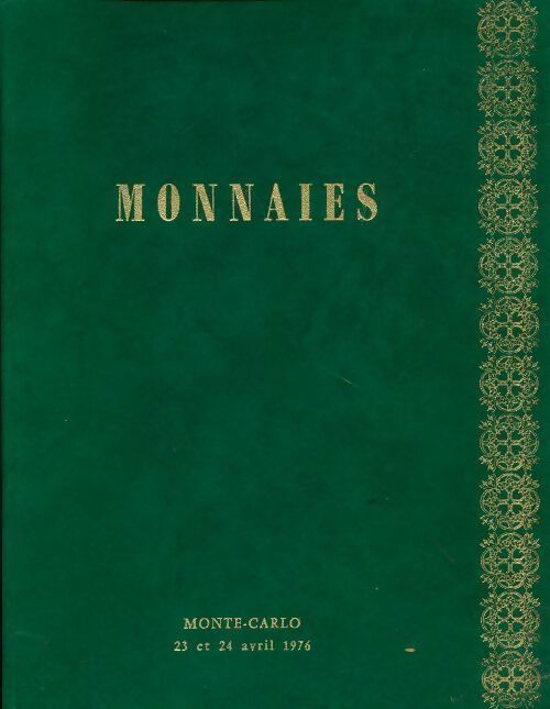 Monnaies du 01/04/1976 - Collectif -  Livre Monte-Carlo GF - Livre