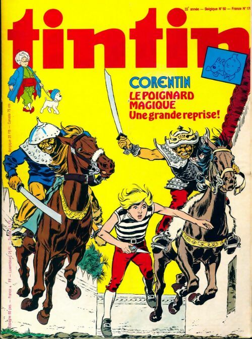 Tintin n°170 : Corentin, le poignard magique - Collectif -  Tintin (revue) - Livre