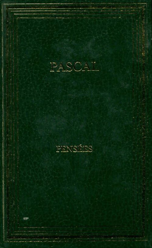 Pensées - Pascal -  Les cent livres - Livre