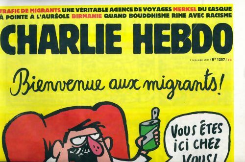 Charlie hebdo n°1207 : Bienvenue aux migrants ! - Collectif -  Charlie Hebdo - Livre