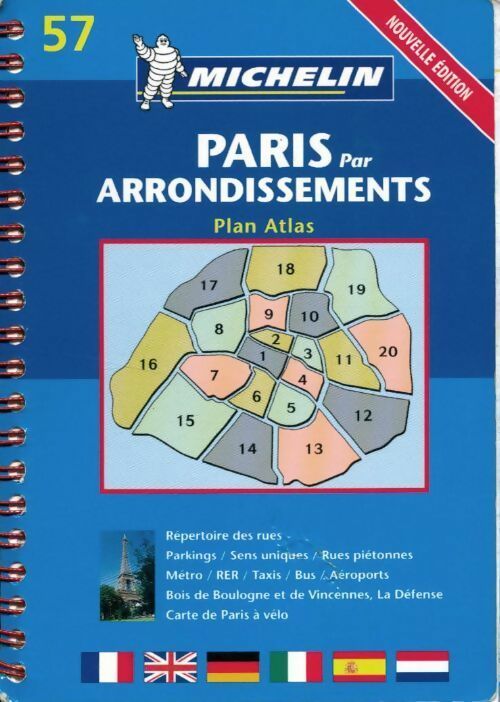 Plan de Paris par arrondissement - Leconte -  Michelin GF - Livre