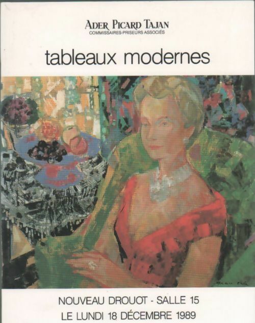 Tableaux modernes - Ader Picard Tajan -  Imprimerie Pérolle GF - Livre