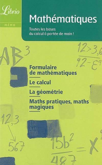 Maths - Collectif -  Librio - Livre