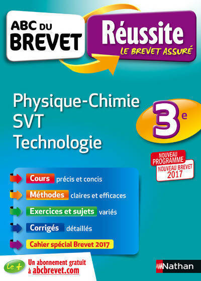Physique-chimie, SVT, techno 3e - Nicolas Coppens -  ABC du brevet - Livre