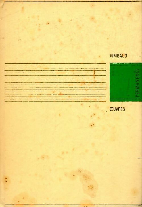 Oeuvres - Rimbaud -  Club diderot - Livre