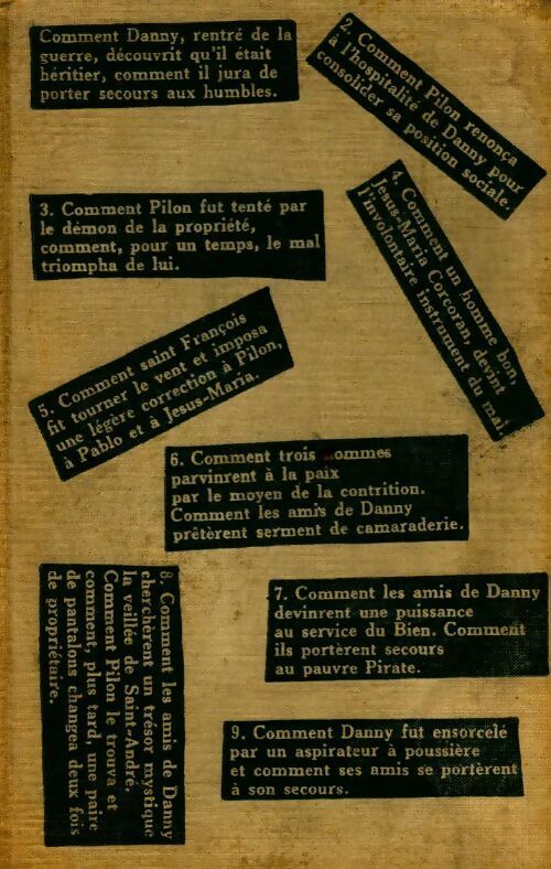 Tortilla Flat - John Steinbeck -  Club Français du livre GF - Livre
