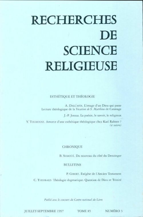Recherches de science religieuse n°85-3 - Collectif -  Recherches de science religieuse - Livre