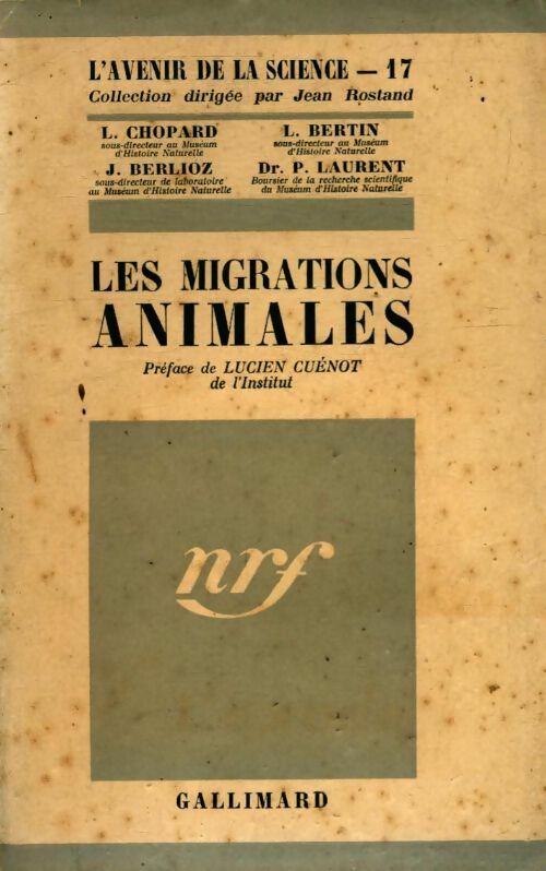 Les migrations animales - Collectif -  L'avenir de la science - Livre
