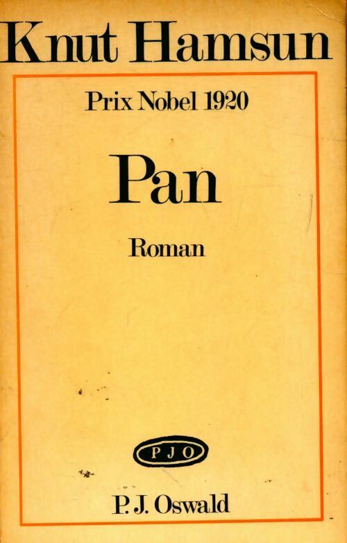 Pan - Knut Hamsun -  PJO GF - Livre