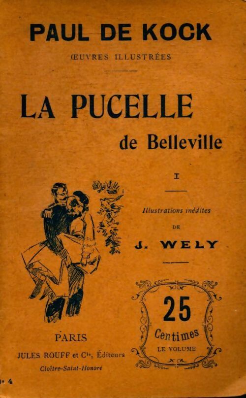 La pucelle de Belleville Tome I - Paul De Kock -  Rouff poches divers - Livre