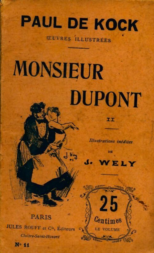 Monsieur Dupont Tome II - Paul De Kock -  Rouff poches divers - Livre