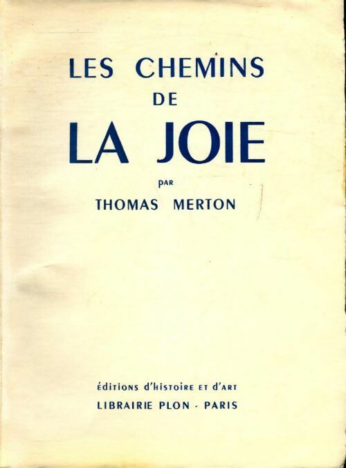 Les chemins de la joie - Thomas Merton -  Plon poches divers - Livre