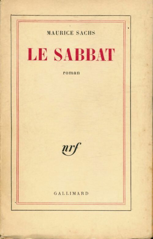 Le sabbat - Maurice Sachs -  Gallimard poches divers - Livre
