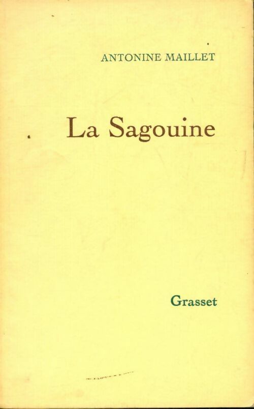 La sagouine - Antonine Maillet -  Grasset GF - Livre