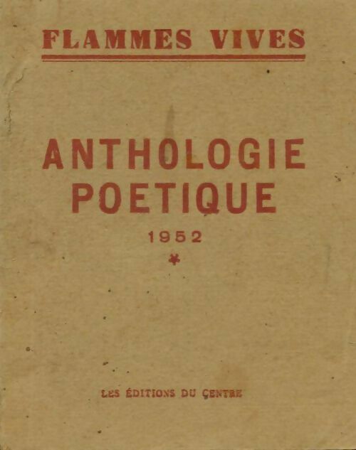 Anthologie poétique 1952 - Collectif -  Centre poches divers - Livre