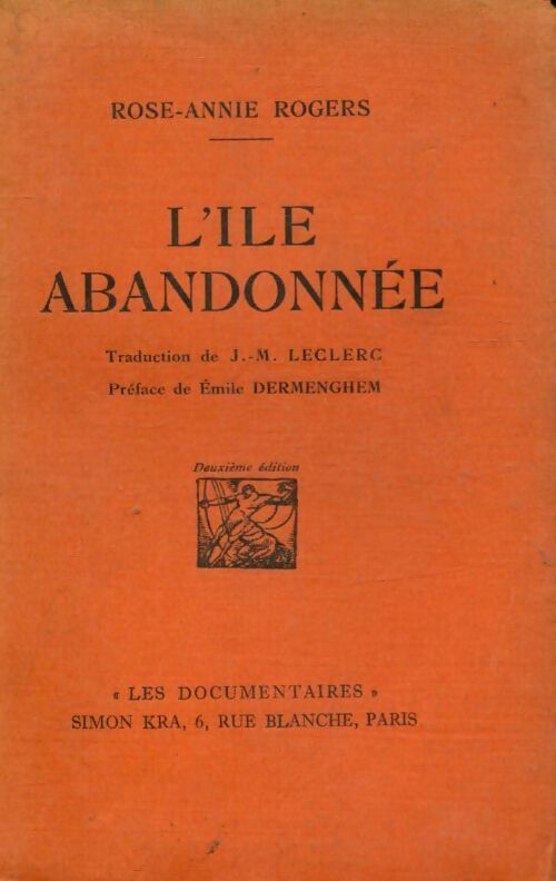L'Île abandonnée - Rose Annie Rogers -  Kra poches divers - Livre