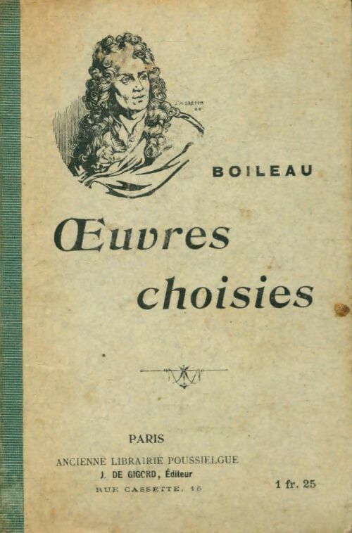 Oeuvres choisies - Nicolas Boileau -  Gigord Poche - Livre