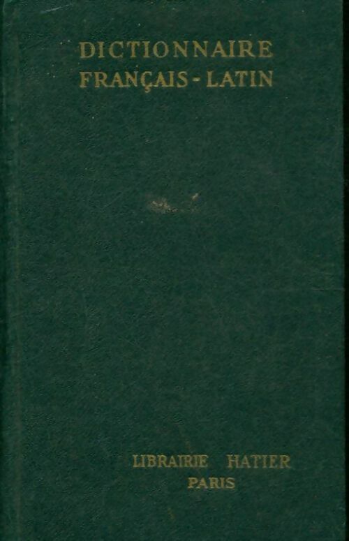 Dictionnaire français-latin - E. Decahors -  Hatier poche - Livre