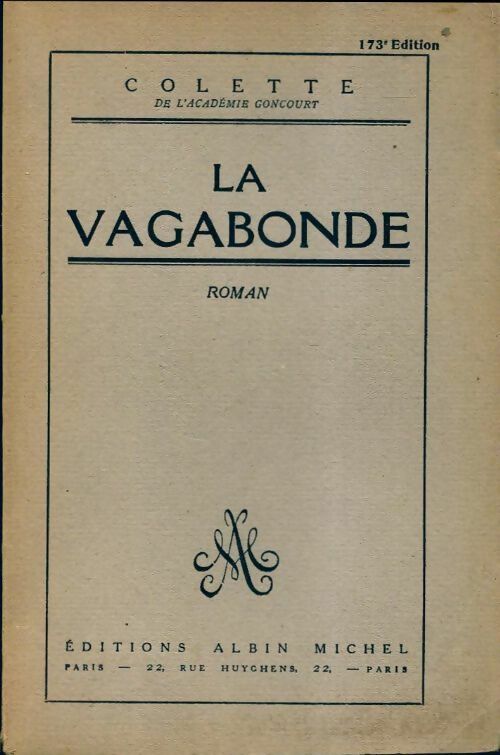 La vagabonde - Colette -  Albin Michel GF - Livre