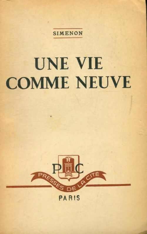 Une vie comme neuve - Georges Simenon -  Presses de la Cité poches divers - Livre