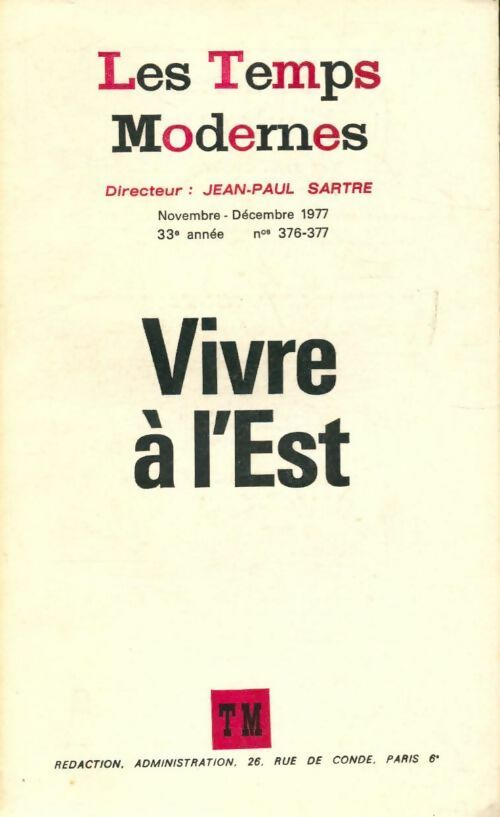 Les temps modernes n°376-377 - Collectif -  Les Temps Modernes - Livre