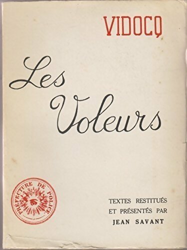 Vidocq. Les voleurs - François Vidocq -  Editions de Paris poches divers - Livre
