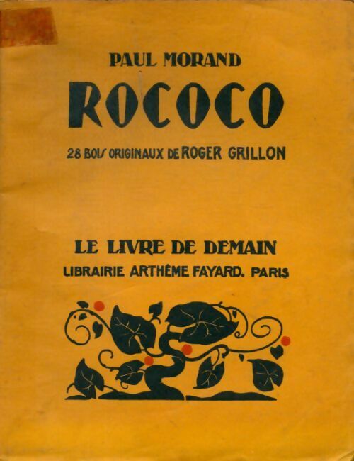 Rococo - Paul Morand -  Le livre de demain (Grand format) - Livre