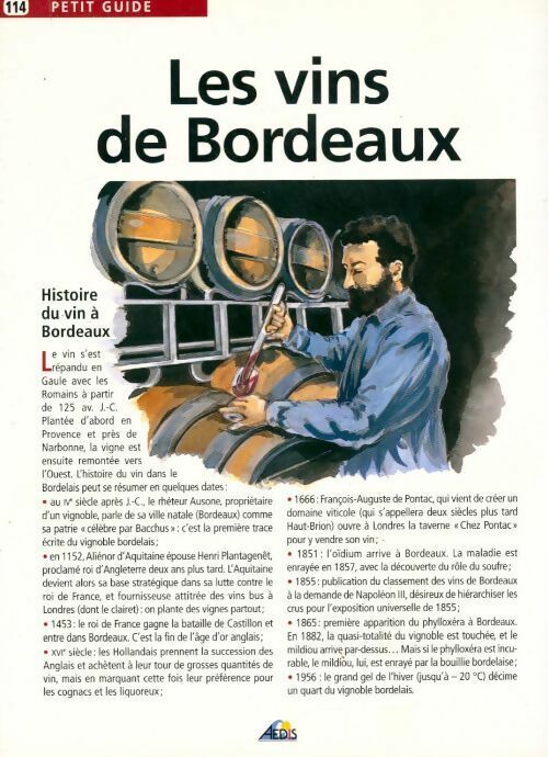Les vins de Bordeaux - Collectif -  Petit guide - Livre