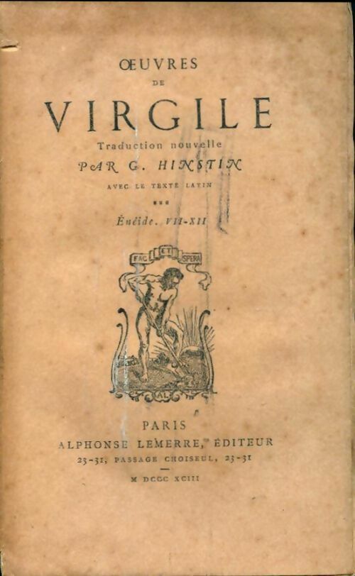 L'Enéide (VII à XII) - Virgile -  Petite bibliothèque littéraire - Livre