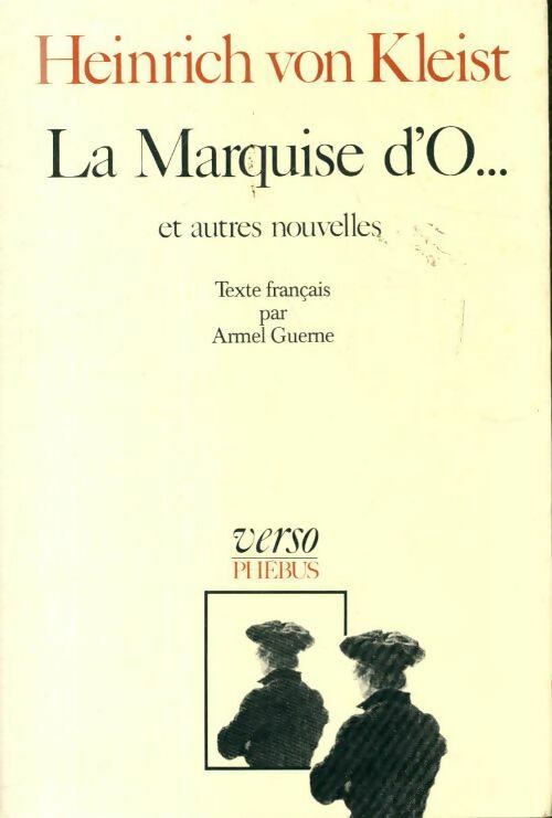 La marquise d'O - Heinrich Von Kleist -  Verso - Livre
