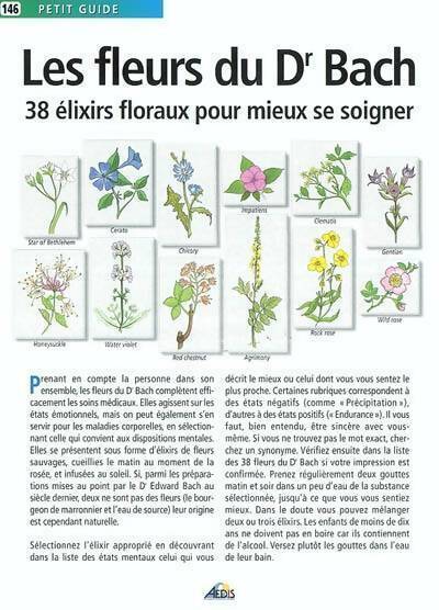 Les fleurs du dr Bach : 38 élixirs floraux mieux se soigner - Christine Ponchon -  Petit guide - Livre