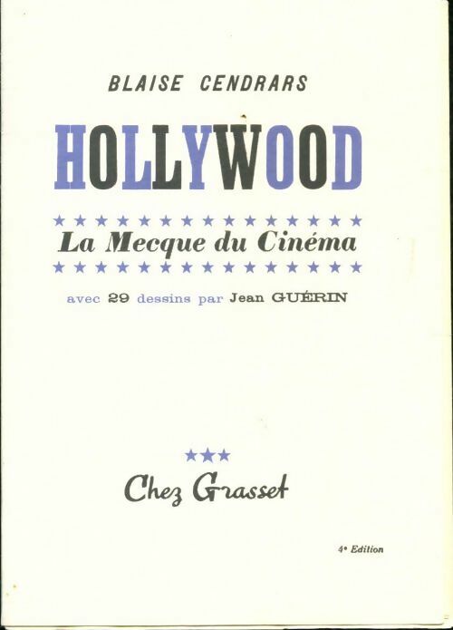 Hollywwood, la Mecque du cinéma - Blaise Cendrars -  Grasset poches divers - Livre