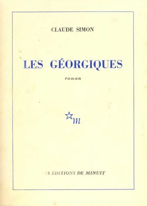 Les géorgiques - Claude J. Simon -  Minuit GF - Livre