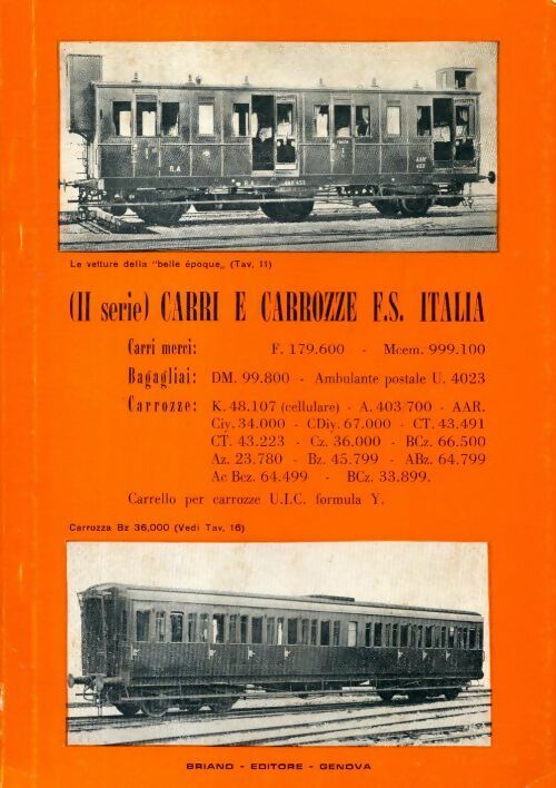 Carri E carrozze F.S. Italia : II serie - Collectif -  Briano GF - Livre
