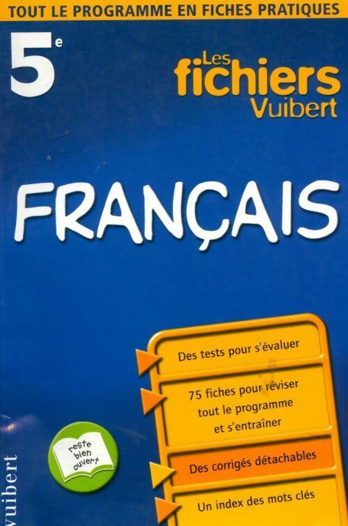 Français 5e - Valérie Jourdan -  Les fichiers Vuibert - Livre