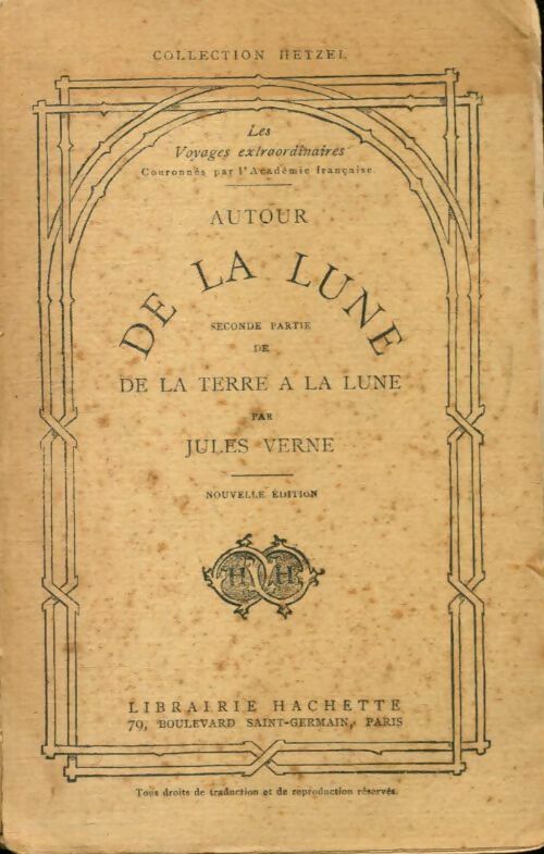 Autour de la lune - Jules Verne -  Hachette poches divers - Livre