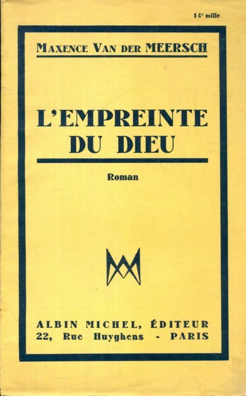 L'empreinte du Dieu - Maxence Van der Meersch -  Albin Michel poches divers - Livre